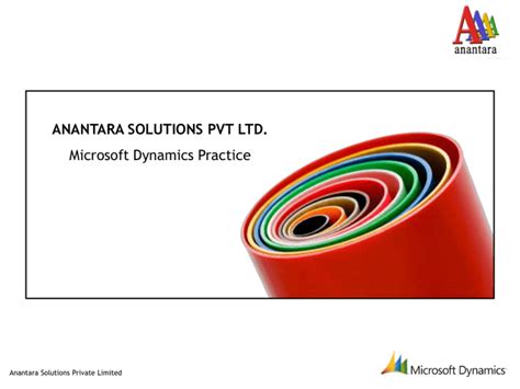 ANANTA SOLUTIONS PRIVATE LIMITED .